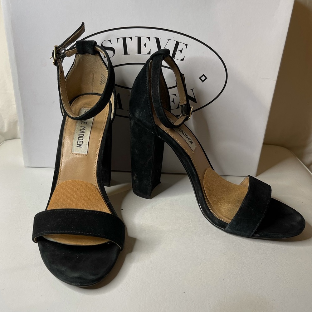 Steve Madden Carrson Black Suede